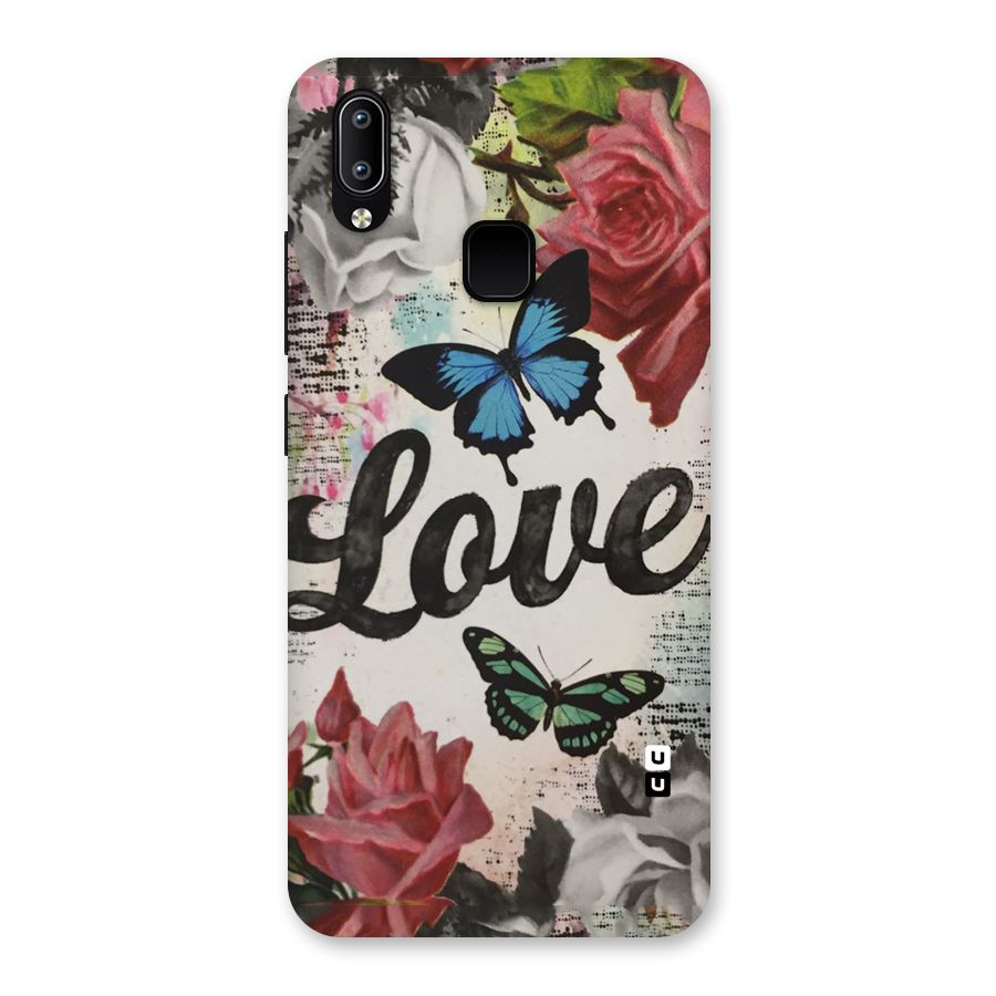 Lovely Butterfly Love Back Case for Vivo Y93
