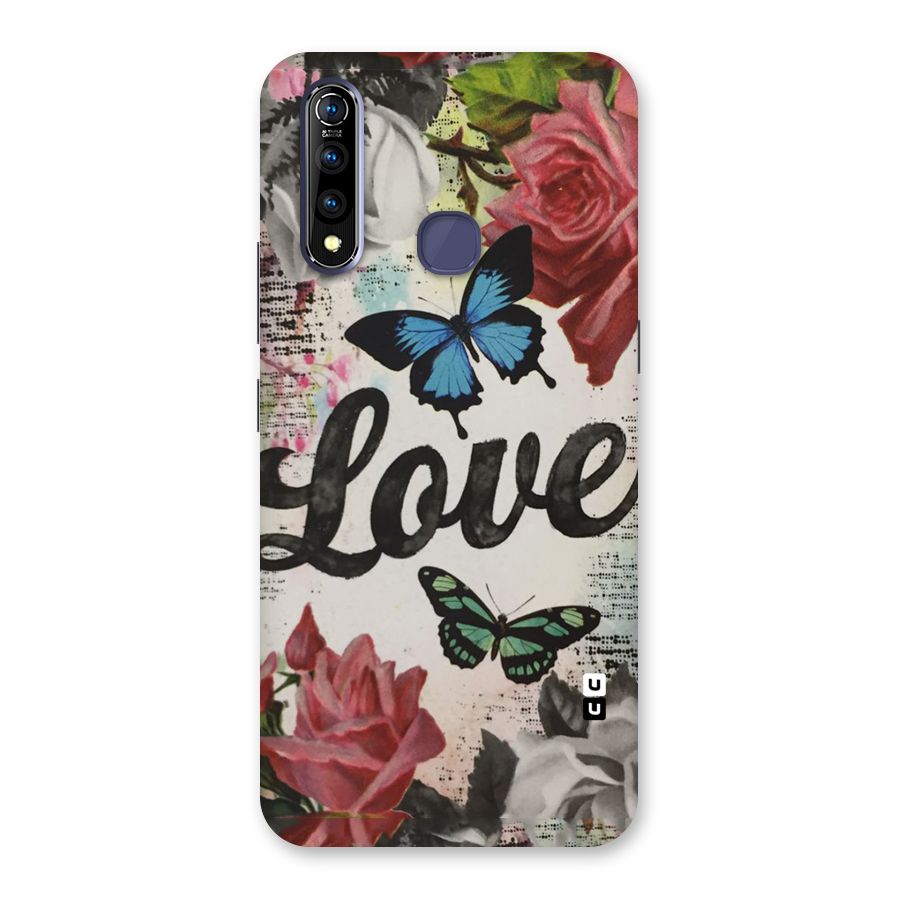 Lovely Butterfly Love Back Case for Vivo Z1 Pro