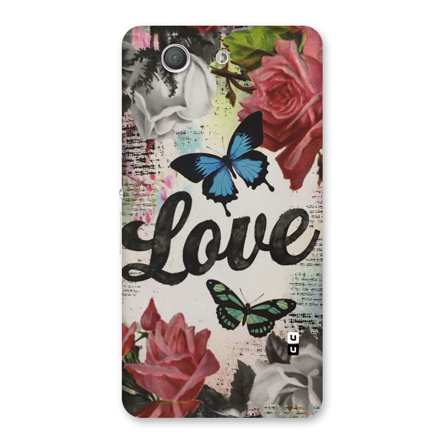 Lovely Butterfly Love Back Case for Xperia Z3 Compact
