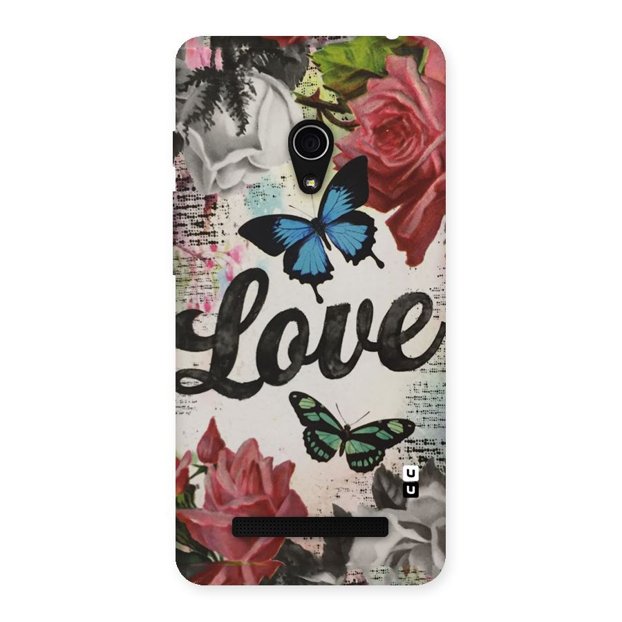 Lovely Butterfly Love Back Case for Zenfone 5