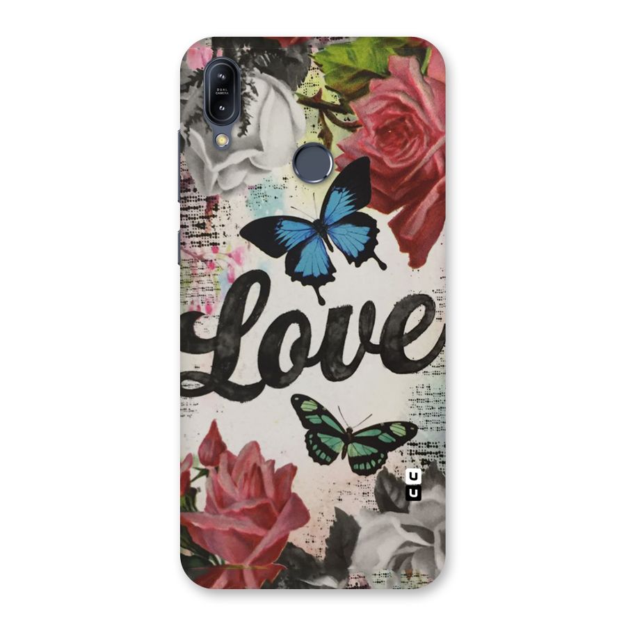 Lovely Butterfly Love Back Case for Zenfone Max M2