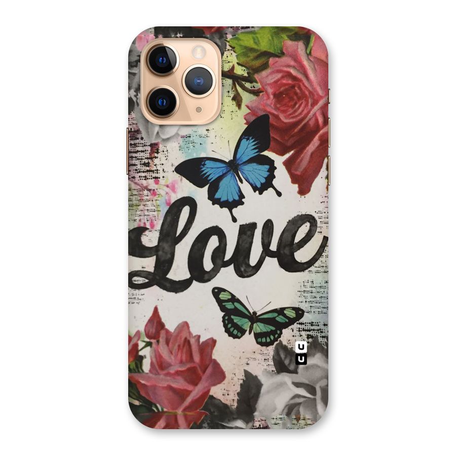 Lovely Butterfly Love Back Case for iPhone 11 Pro
