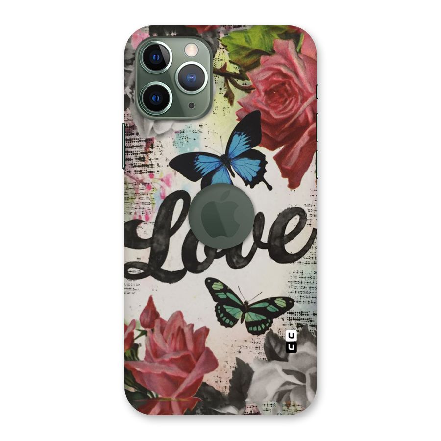 Lovely Butterfly Love Back Case for iPhone 11 Pro Logo  Cut