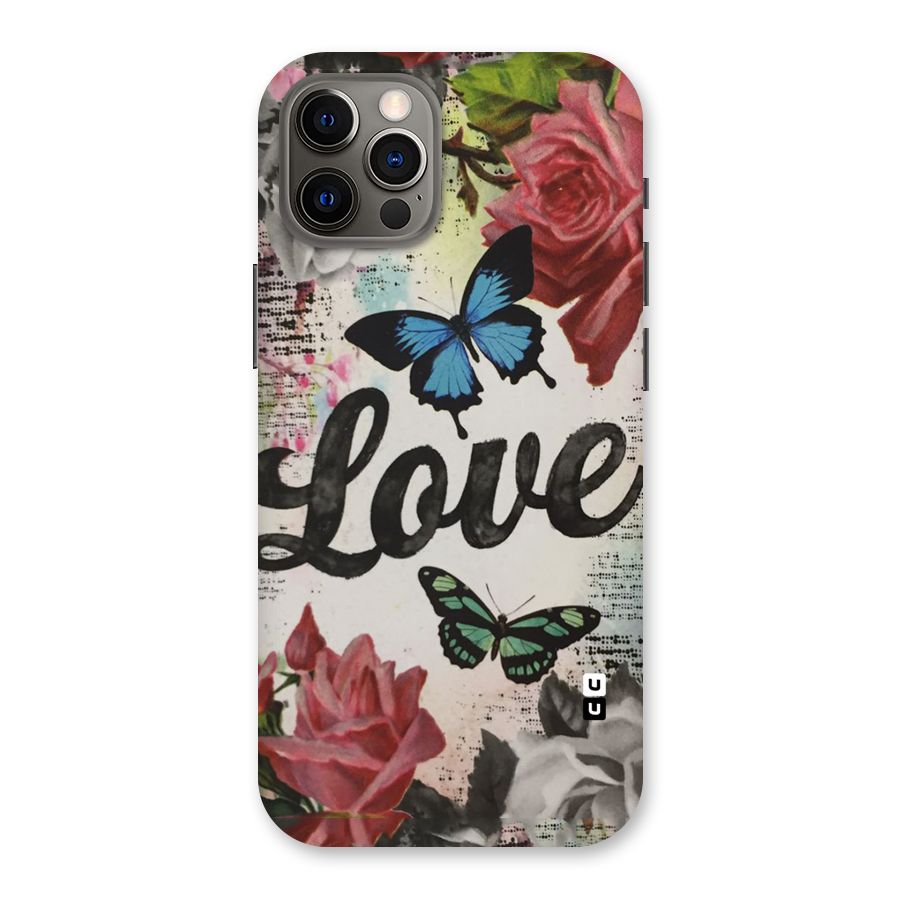 Lovely Butterfly Love Back Case for iPhone 12 Pro