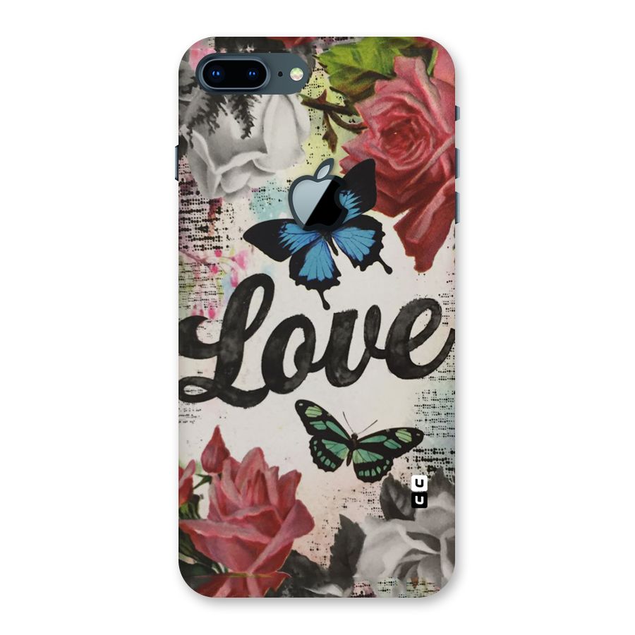 Lovely Butterfly Love Back Case for iPhone 7 Plus Apple Cut