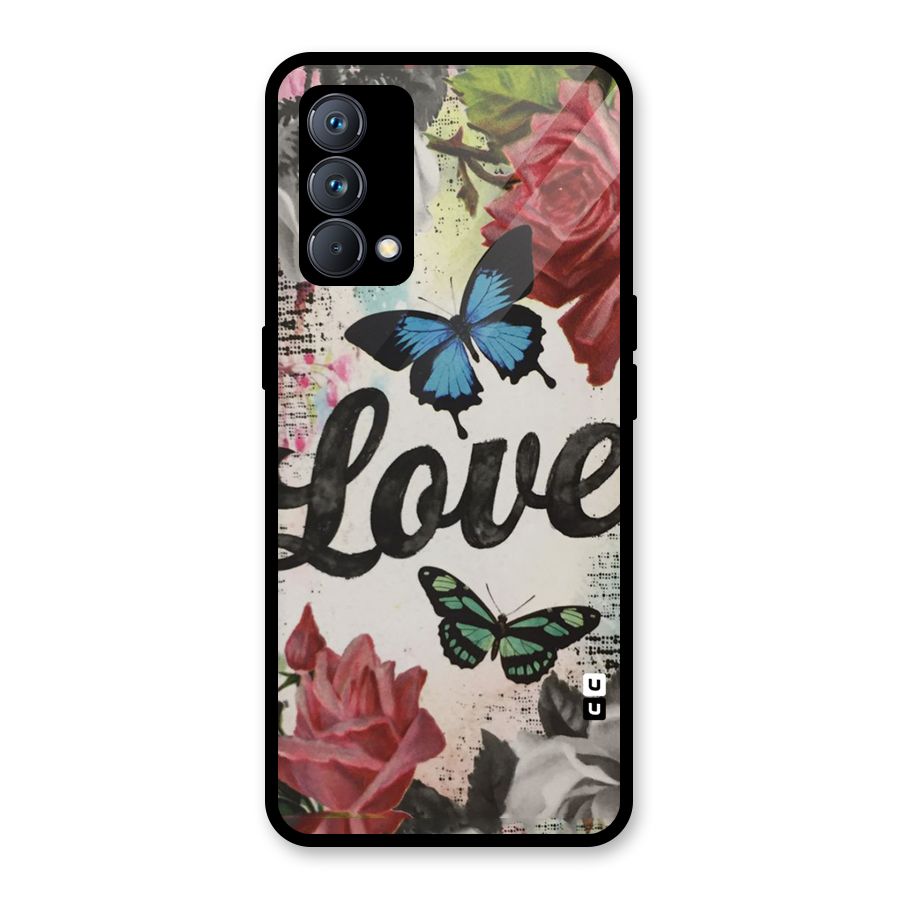 Lovely Butterfly Love Glass Back Case for Realme GT Master Edition