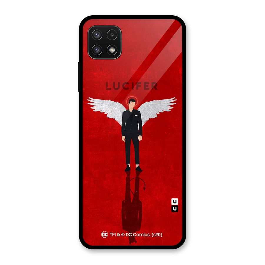 Lucifer Archangel Shadow Glass Back Case for Galaxy A22 5G