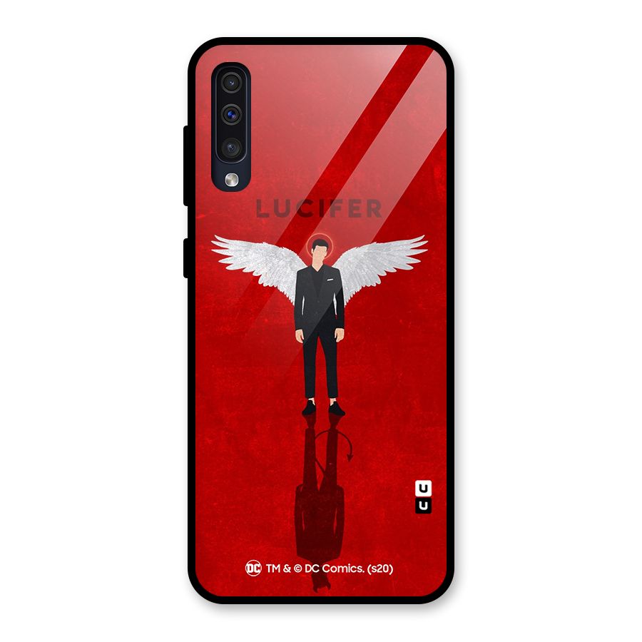 Lucifer Archangel Shadow Glass Back Case for Galaxy A50