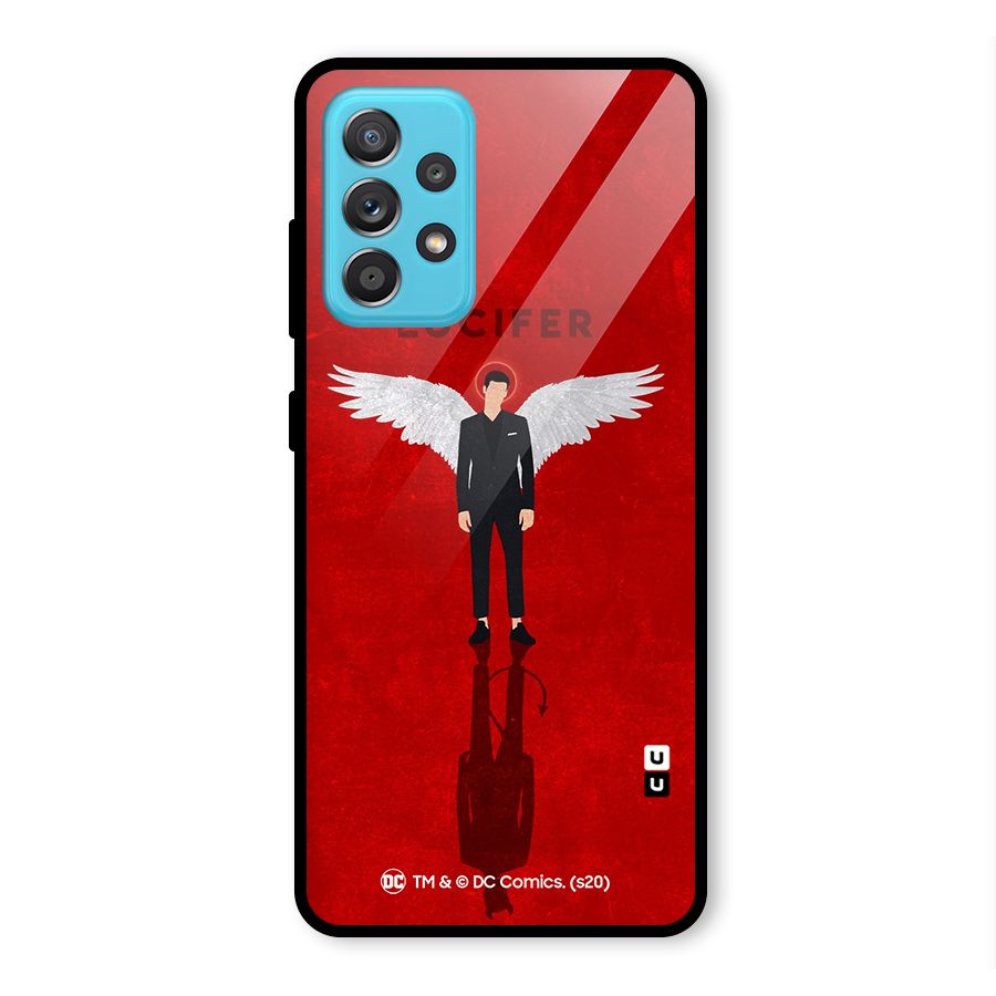 Lucifer Archangel Shadow Glass Back Case for Galaxy A52