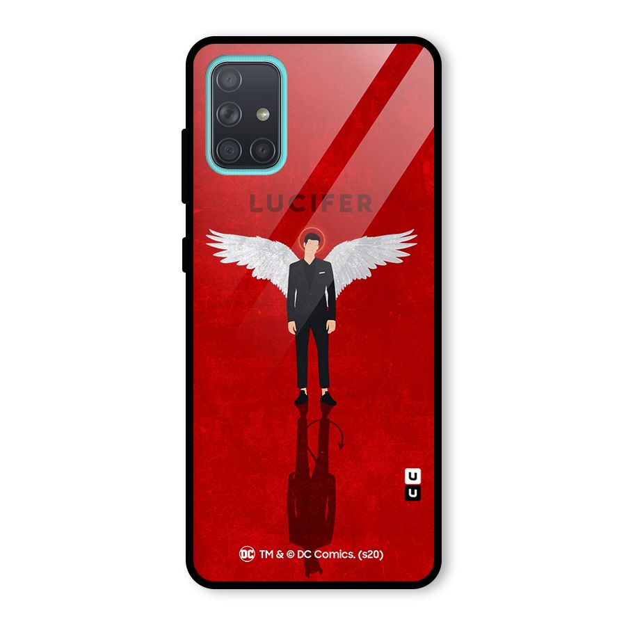 Lucifer Archangel Shadow Glass Back Case for Galaxy A71
