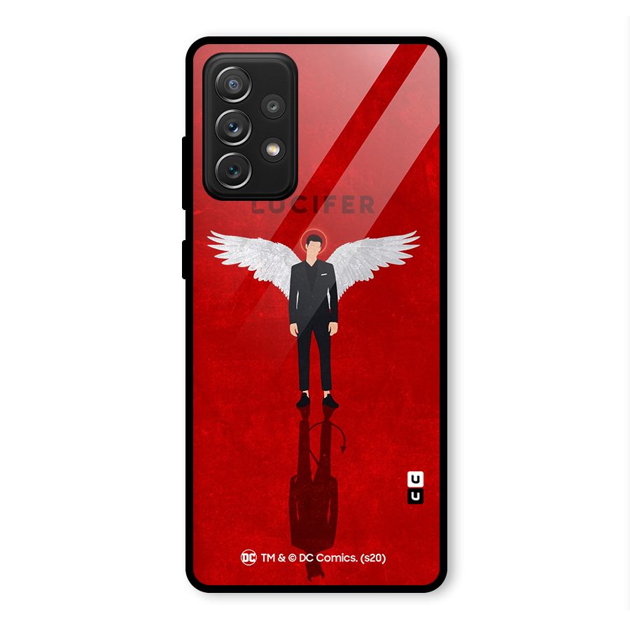 Lucifer Archangel Shadow Glass Back Case for Galaxy A72