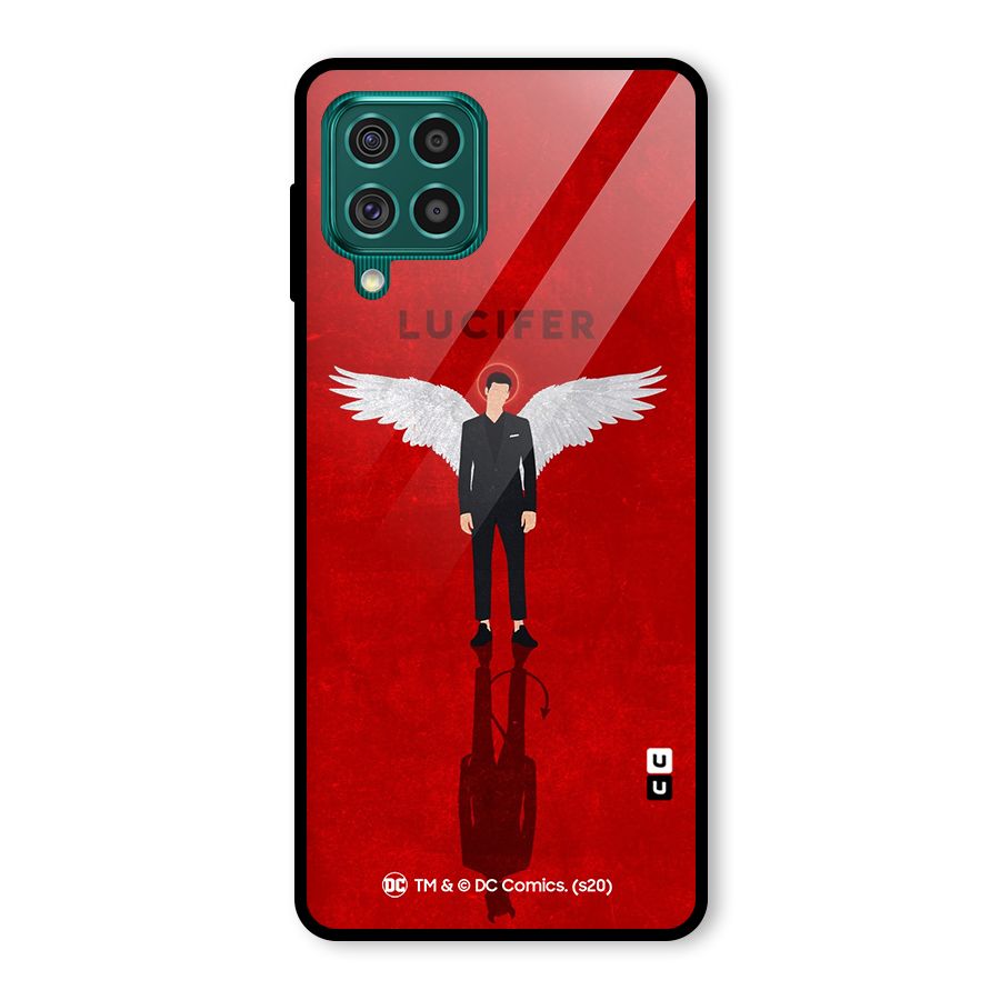 Lucifer Archangel Shadow Glass Back Case for Galaxy F62