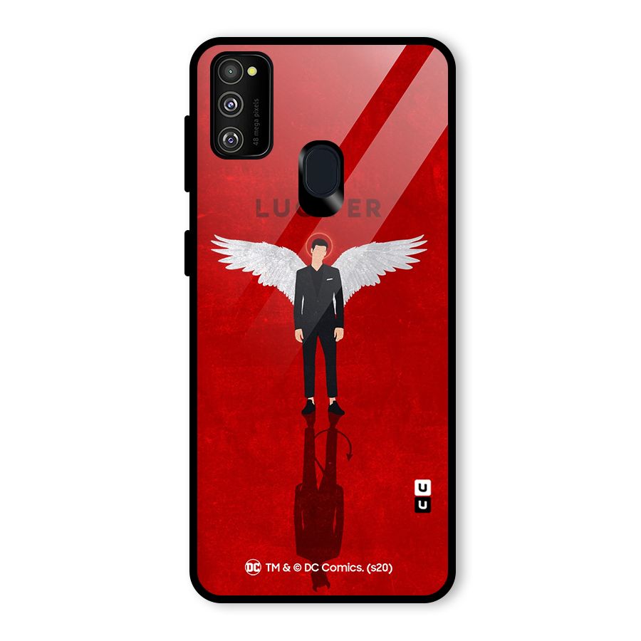 Lucifer Archangel Shadow Glass Back Case for Galaxy M30s