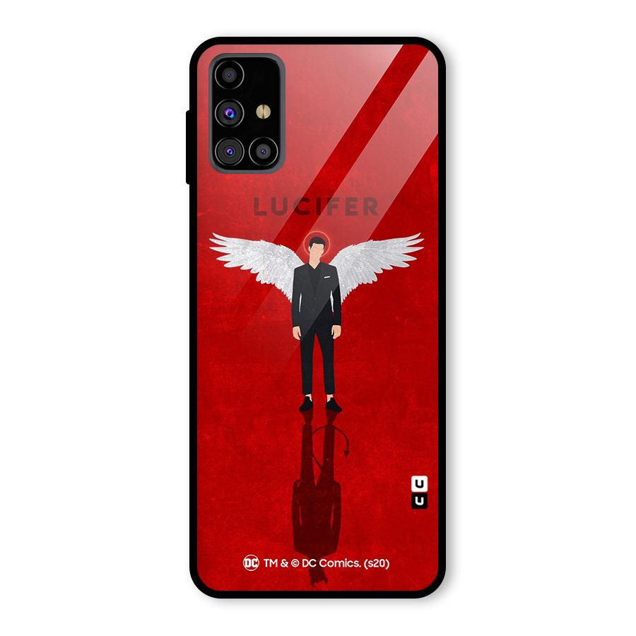 Lucifer Archangel Shadow Glass Back Case for Galaxy M31s