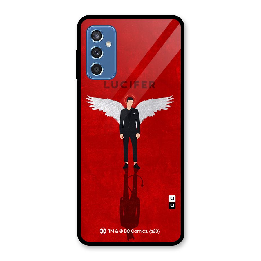 Lucifer Archangel Shadow Glass Back Case for Galaxy M52 5G