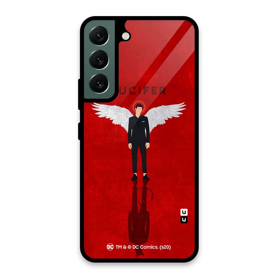 Lucifer Archangel Shadow Glass Back Case for Galaxy S22 5G