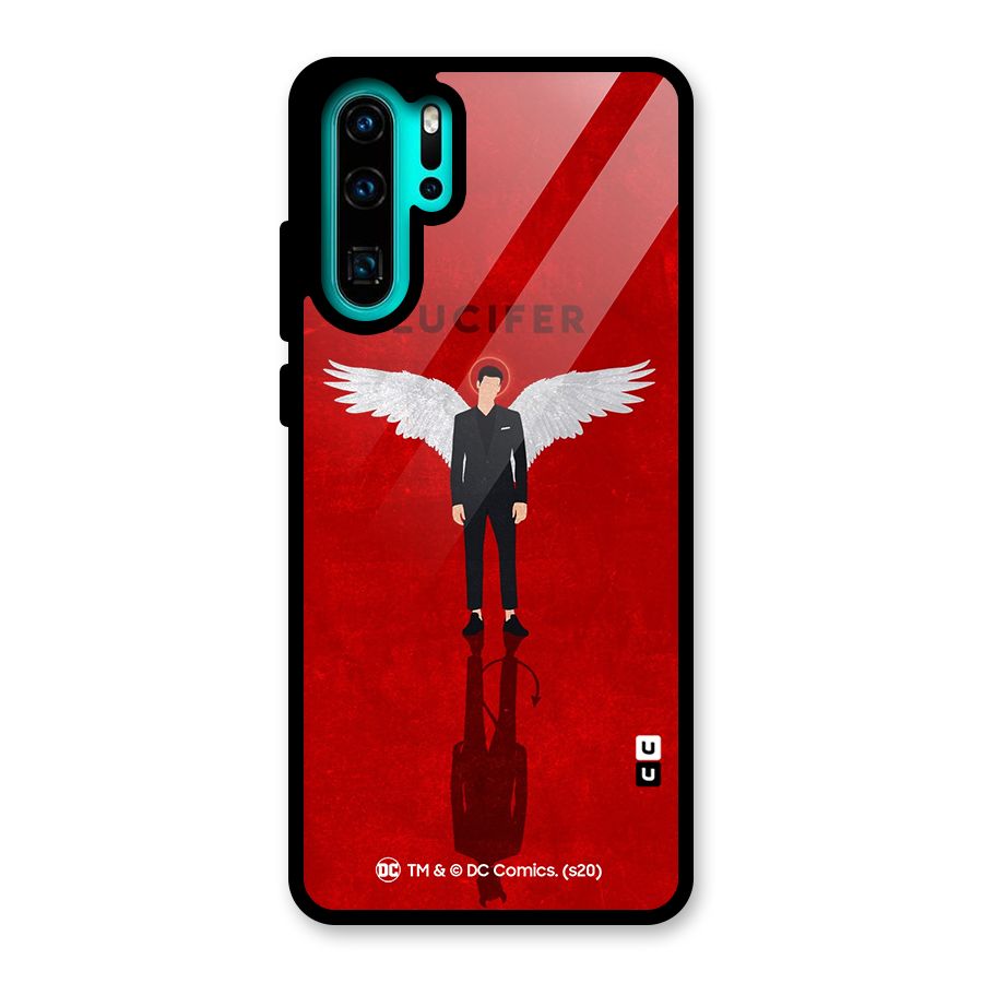 Lucifer Archangel Shadow Glass Back Case for Huawei P30 Pro
