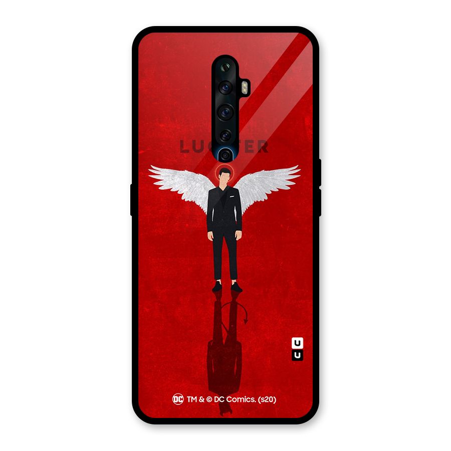 Lucifer Archangel Shadow Glass Back Case for Oppo Reno2 F