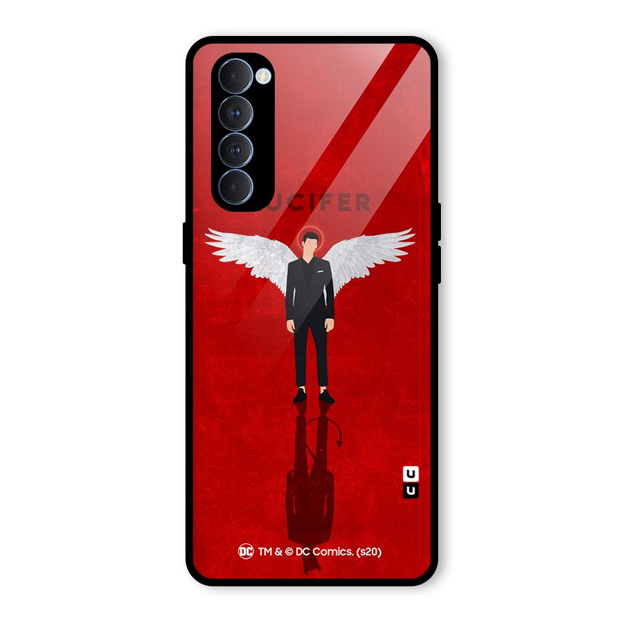 Lucifer Archangel Shadow Glass Back Case for Oppo Reno4 Pro