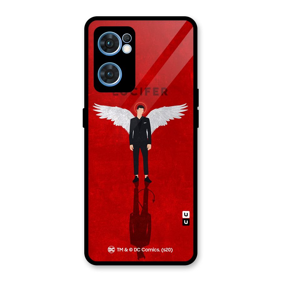 Lucifer Archangel Shadow Glass Back Case for Oppo Reno7 5G