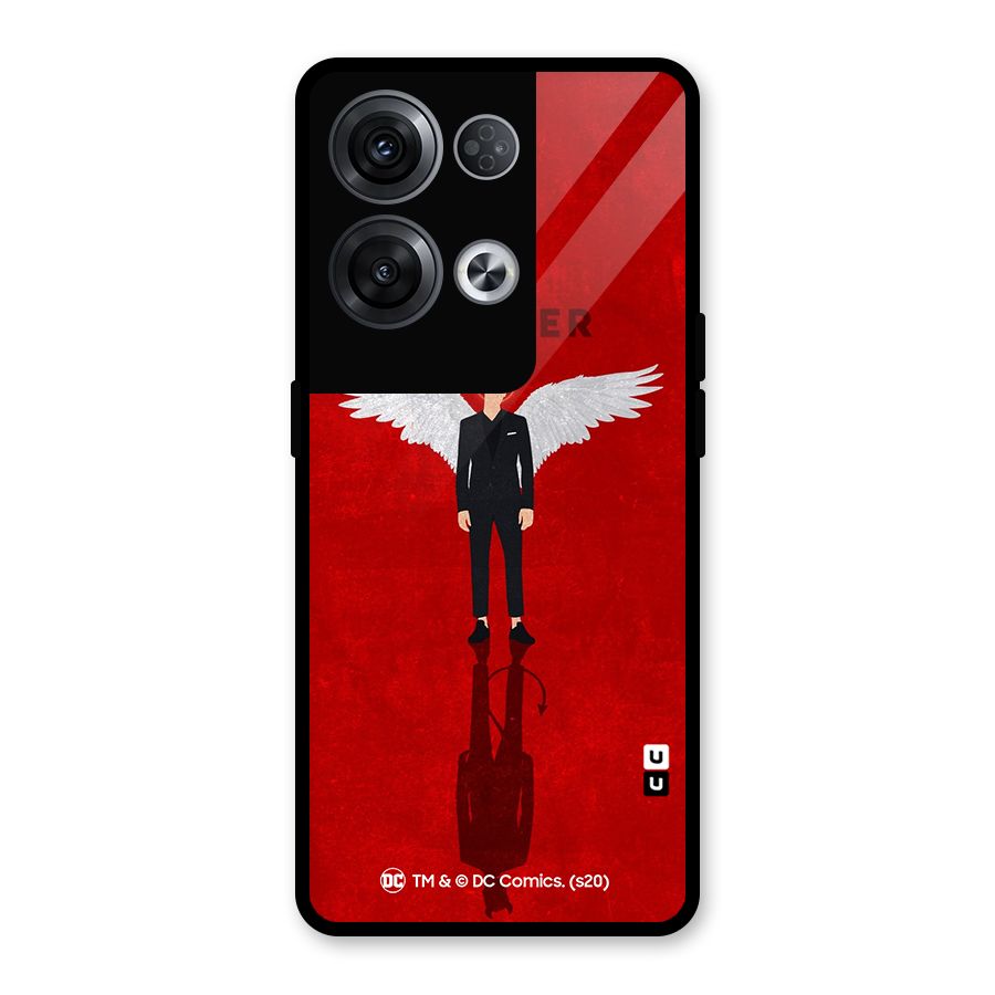 Lucifer Archangel Shadow Glass Back Case for Oppo Reno8 Pro 5G