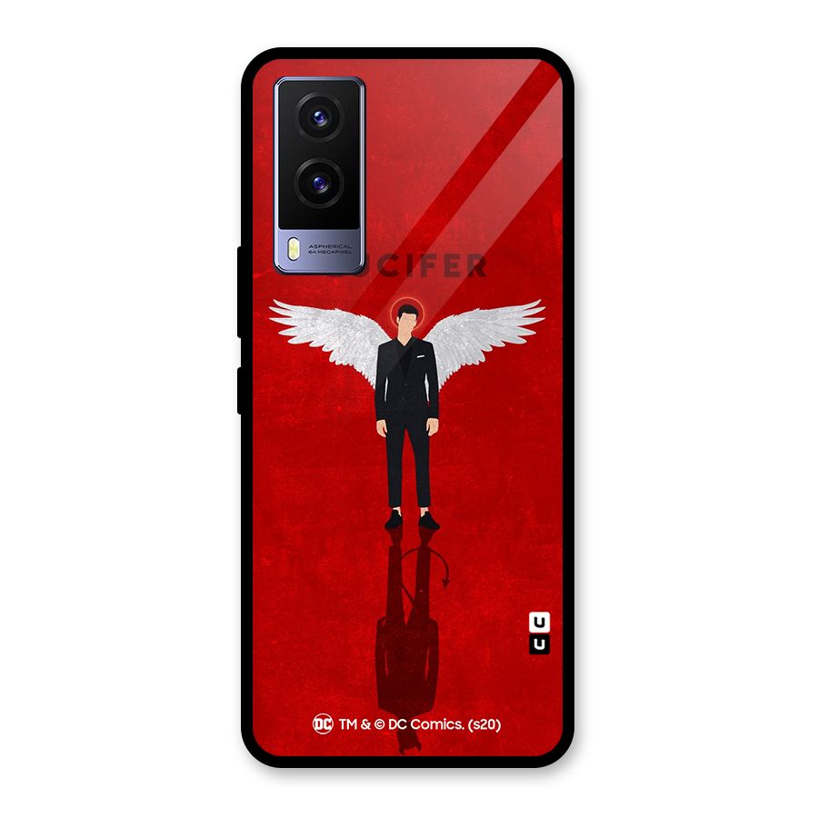 Lucifer Archangel Shadow Glass Back Case for Vivo V21e 5G