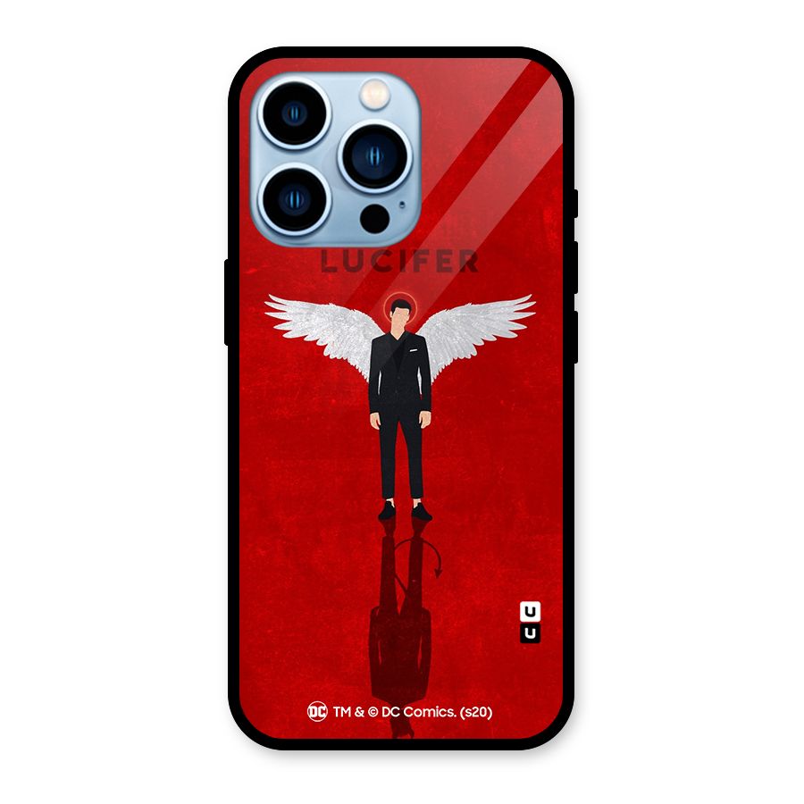 Lucifer Archangel Shadow Glass Back Case for iPhone 13 Pro