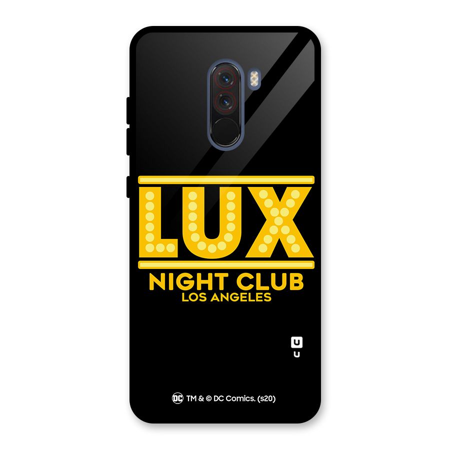 Lucifer Club Los Angeles Glass Back Case for Poco F1