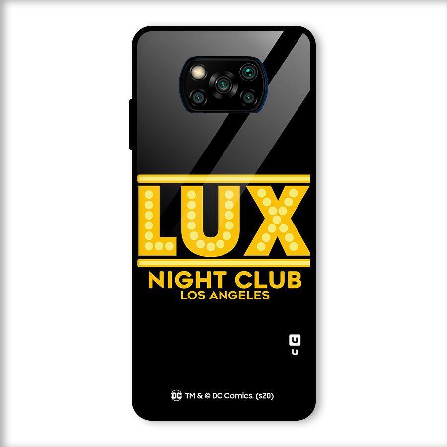 Lucifer Club Los Angeles Glass Back Case for Poco X3
