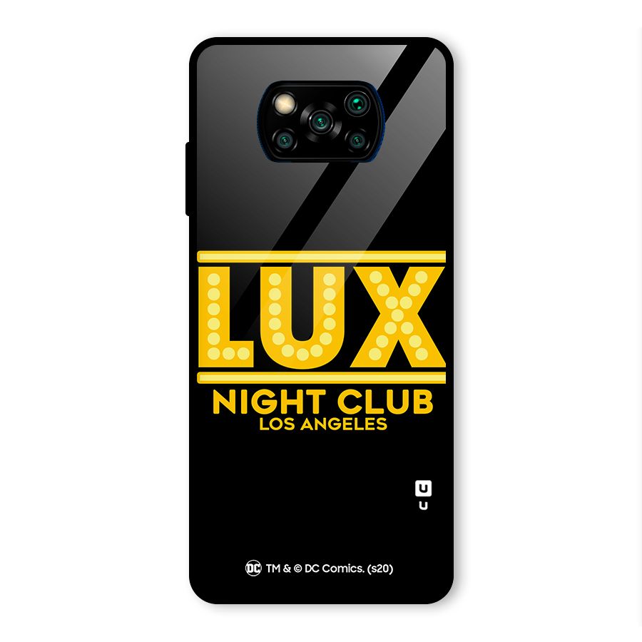 Lucifer Club Los Angeles Glass Back Case for Poco X3 Pro