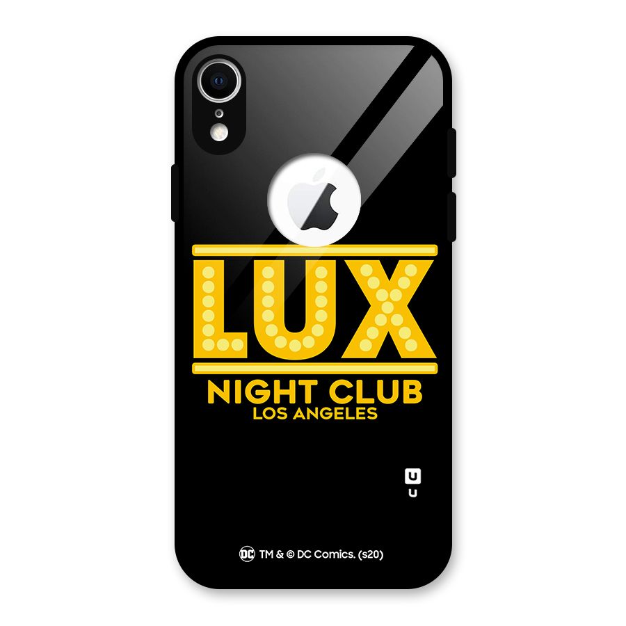 Lucifer Club Los Angeles Glass Back Case for iPhone XR Logo Cut