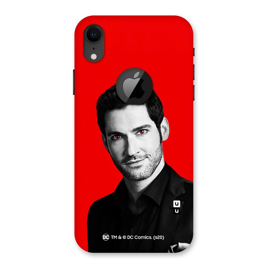 Lucifer Devil Smile Back Case for iPhone XR Logo Cut