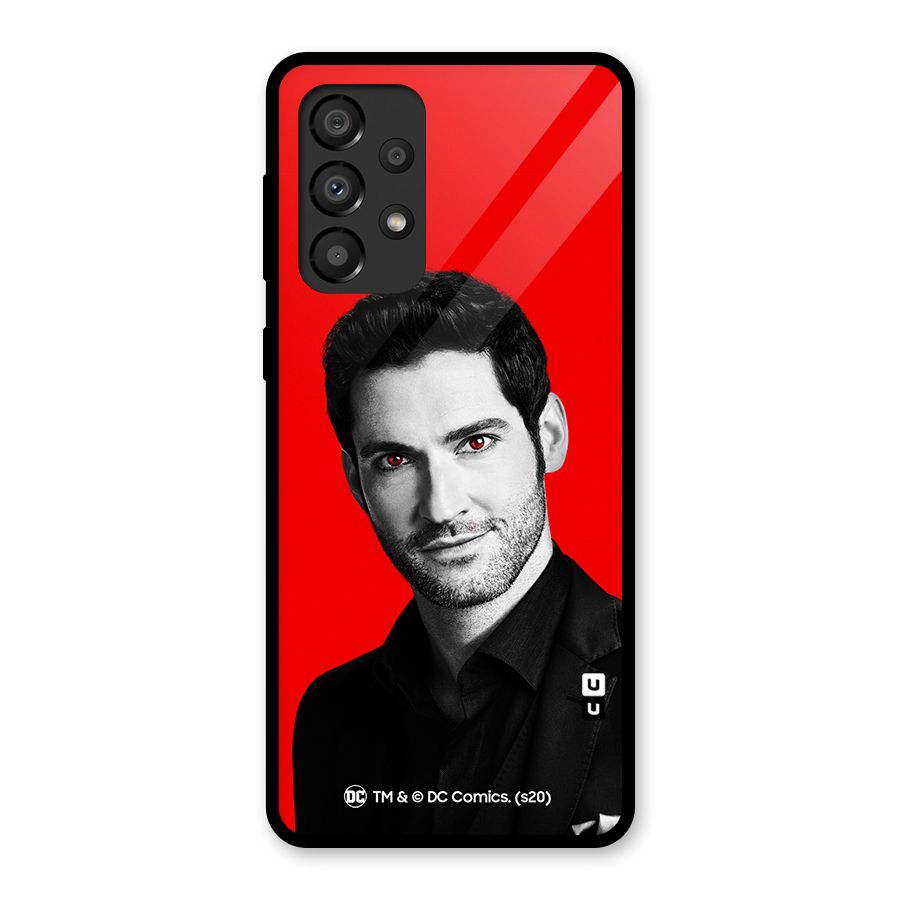 Lucifer Devil Smile Glass Back Case for Galaxy A33 5G