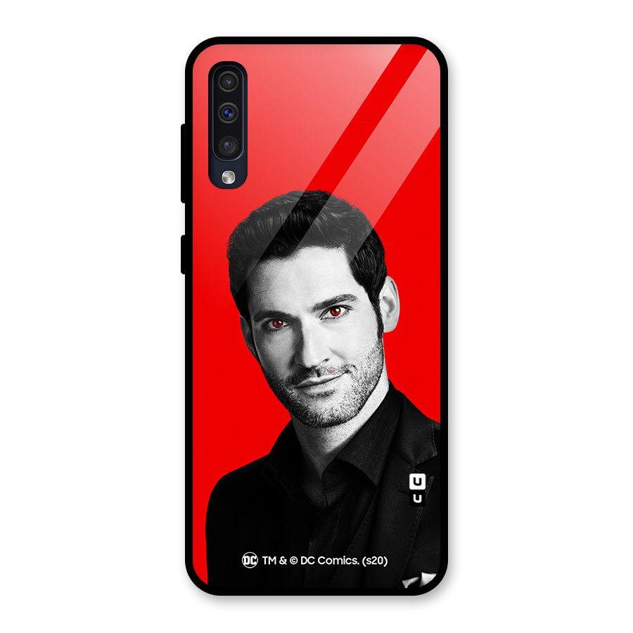 Lucifer Devil Smile Glass Back Case for Galaxy A50