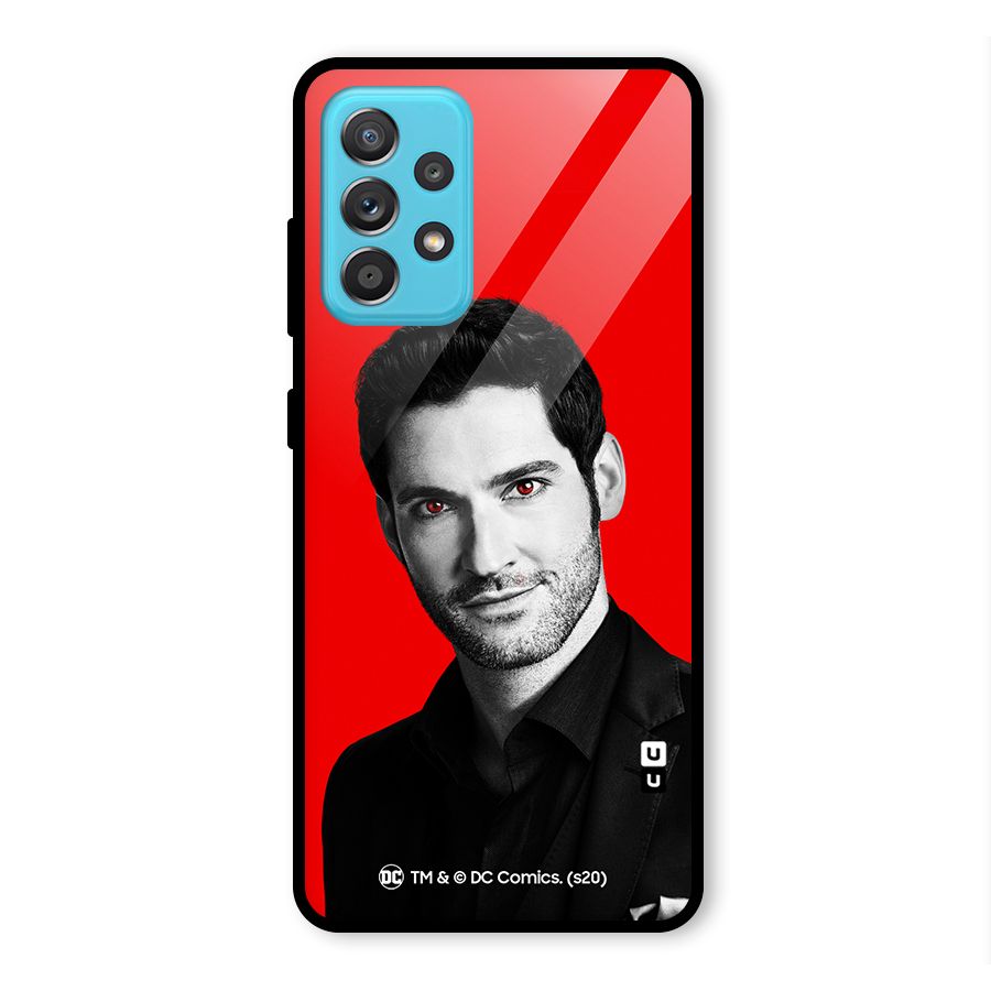 Lucifer Devil Smile Glass Back Case for Galaxy A52
