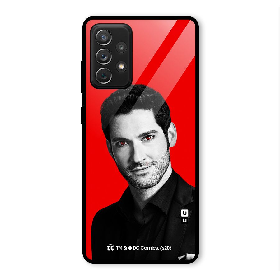 Lucifer Devil Smile Glass Back Case for Galaxy A72