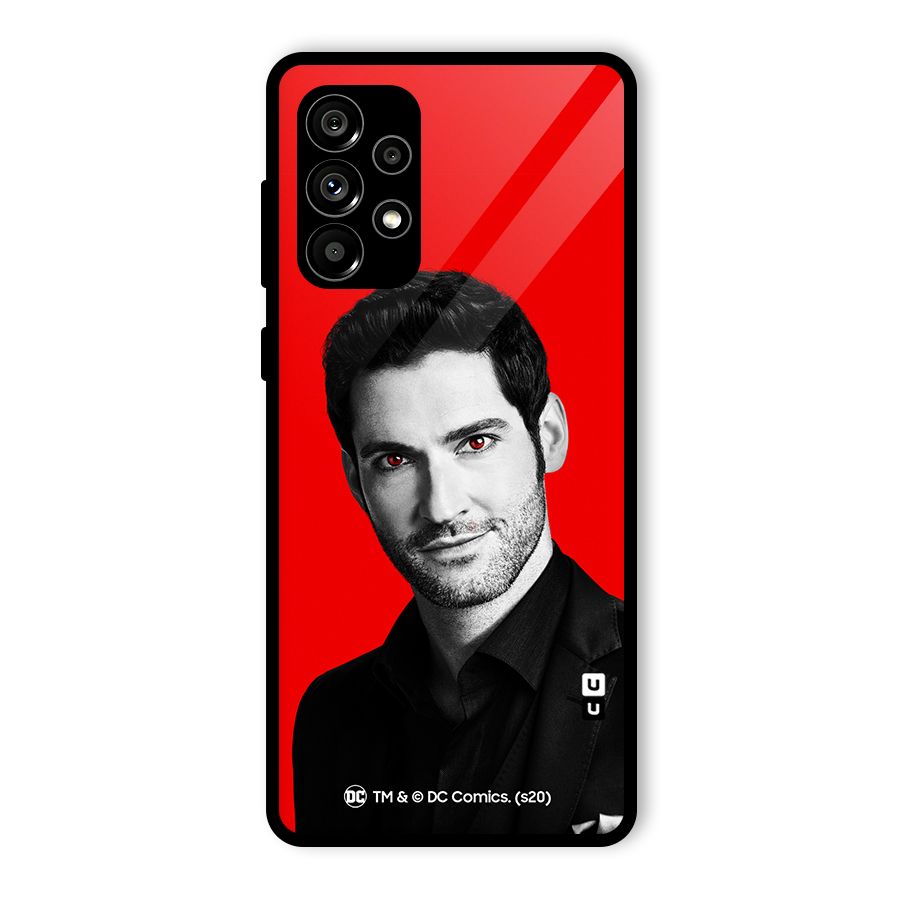 Lucifer Devil Smile Glass Back Case for Galaxy A73 5G