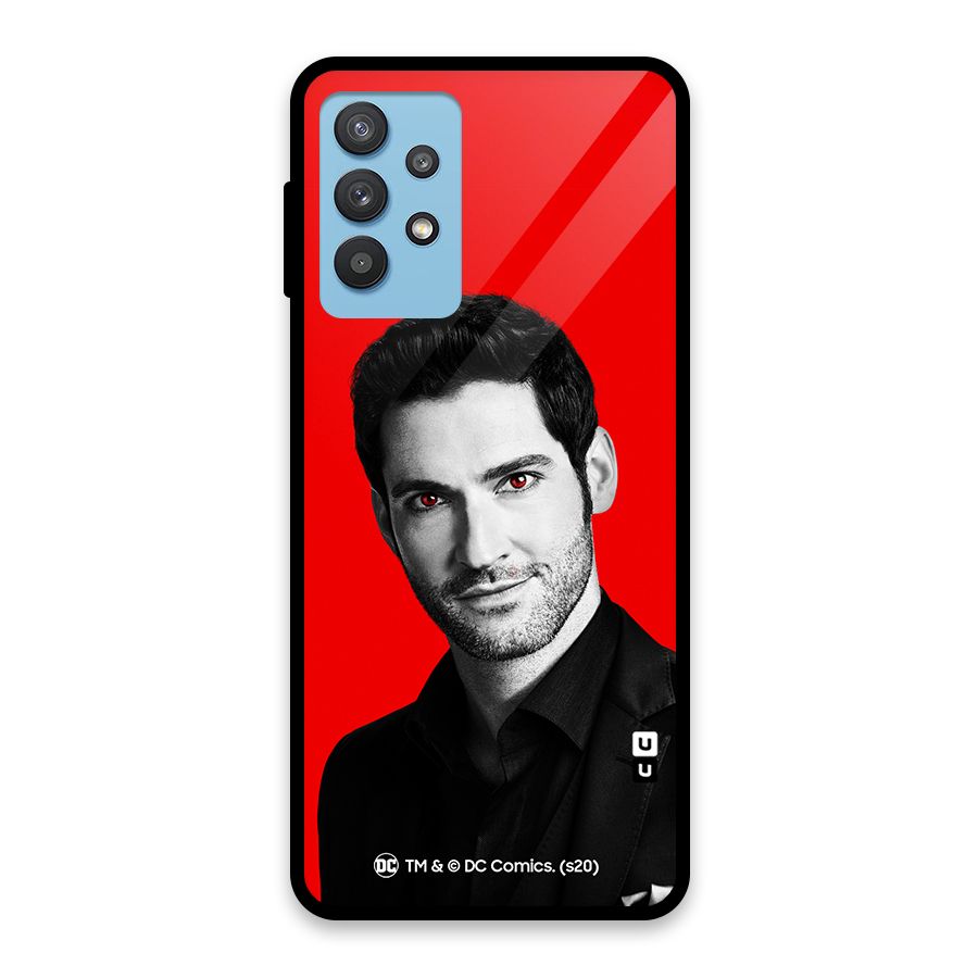 Lucifer Devil Smile Glass Back Case for Galaxy M32 5G