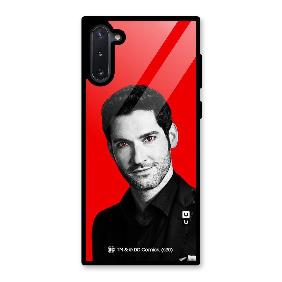 Lucifer Devil Smile Glass Back Case for Galaxy Note 10