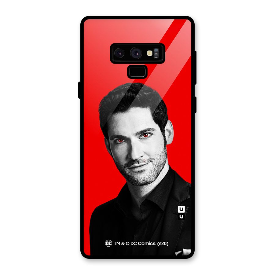 Lucifer Devil Smile Glass Back Case for Galaxy Note 9