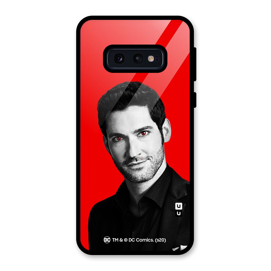 Lucifer Devil Smile Glass Back Case for Galaxy S10e