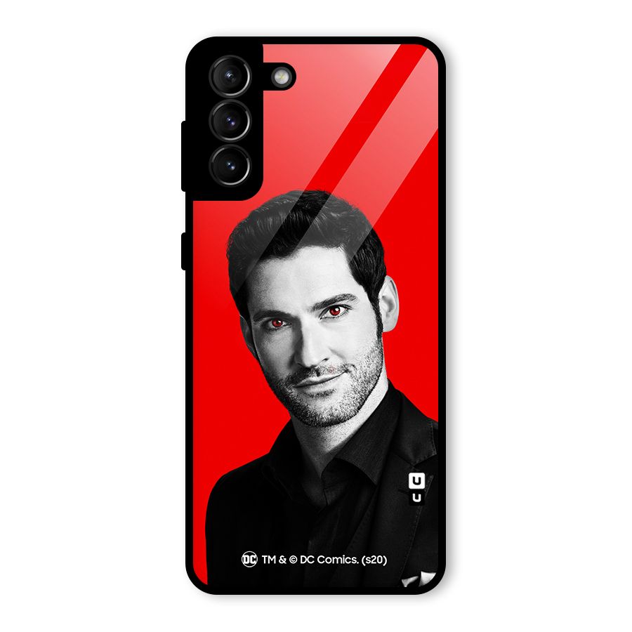 Lucifer Devil Smile Glass Back Case for Galaxy S21 Plus