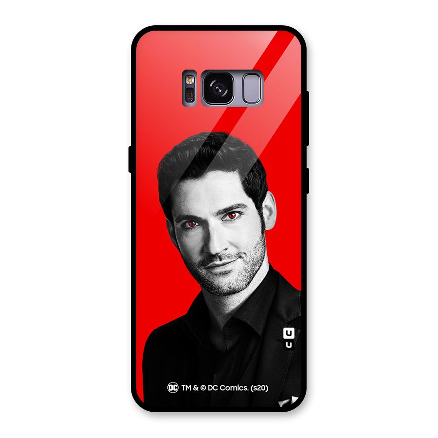 Lucifer Devil Smile Glass Back Case for Galaxy S8