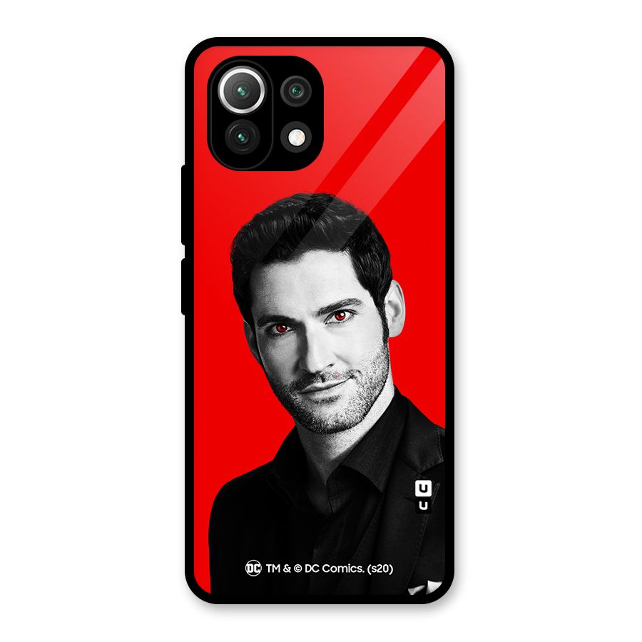Lucifer Devil Smile Glass Back Case for Mi 11 Lite