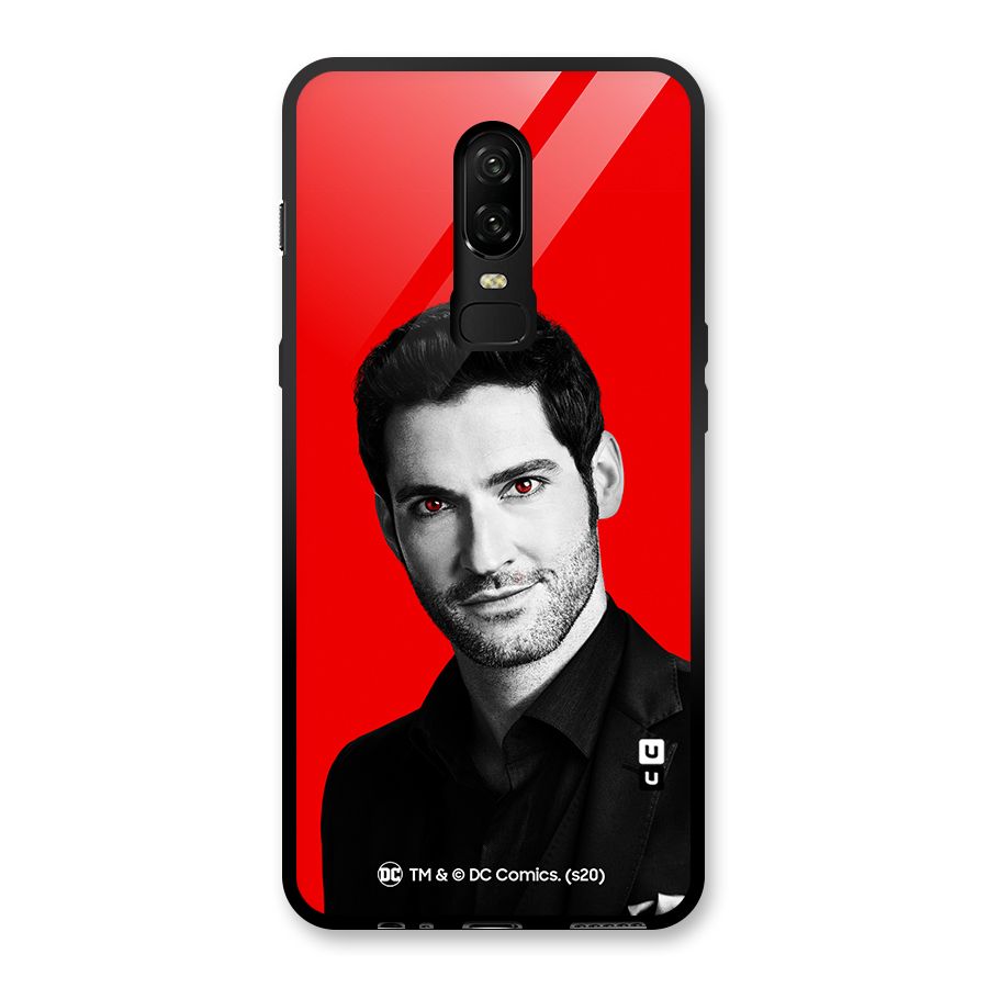 Lucifer Devil Smile Glass Back Case for OnePlus 6
