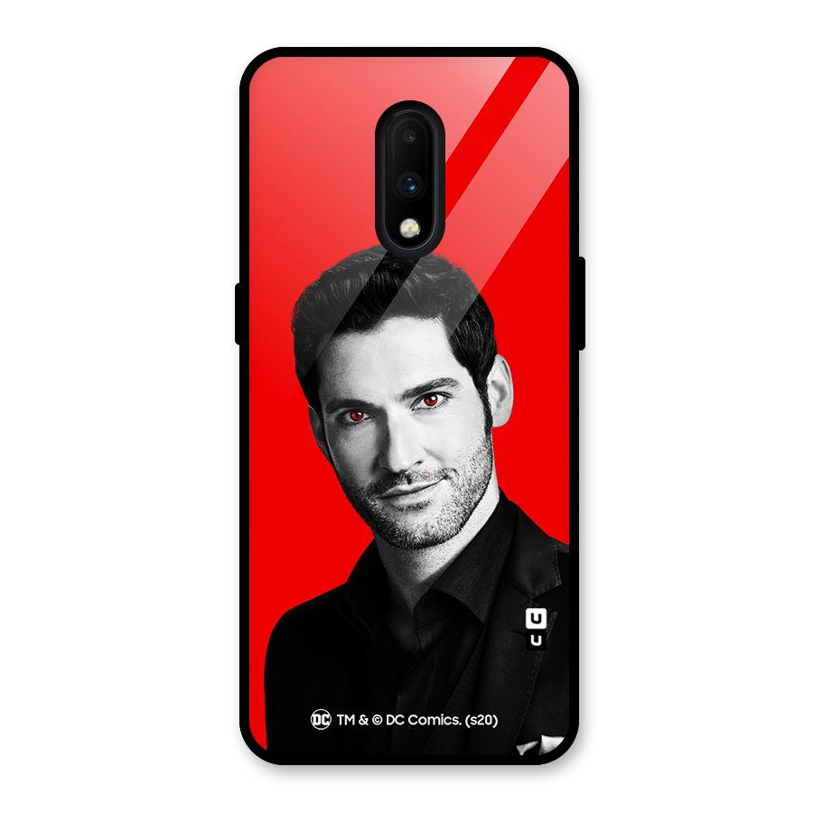 Lucifer Devil Smile Glass Back Case for OnePlus 7