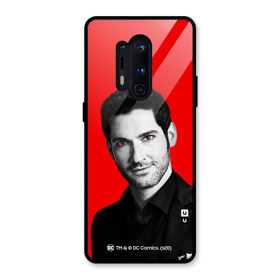 Lucifer Devil Smile Glass Back Case for OnePlus 8 Pro