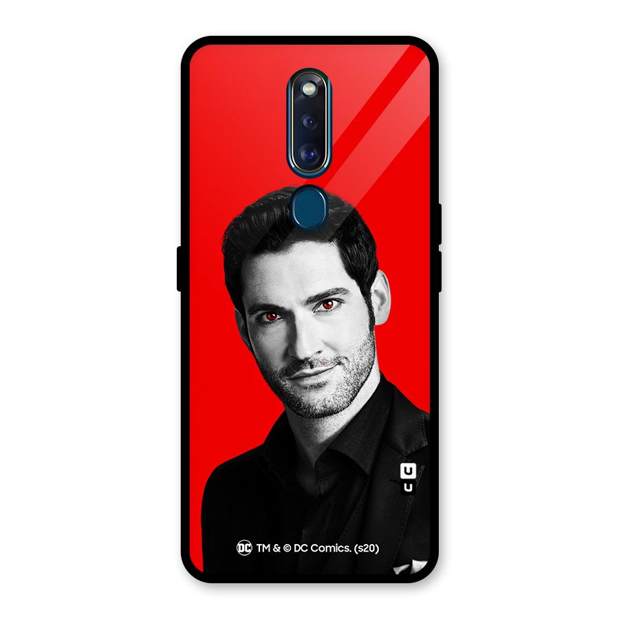 Lucifer Devil Smile Glass Back Case for Oppo F11 Pro