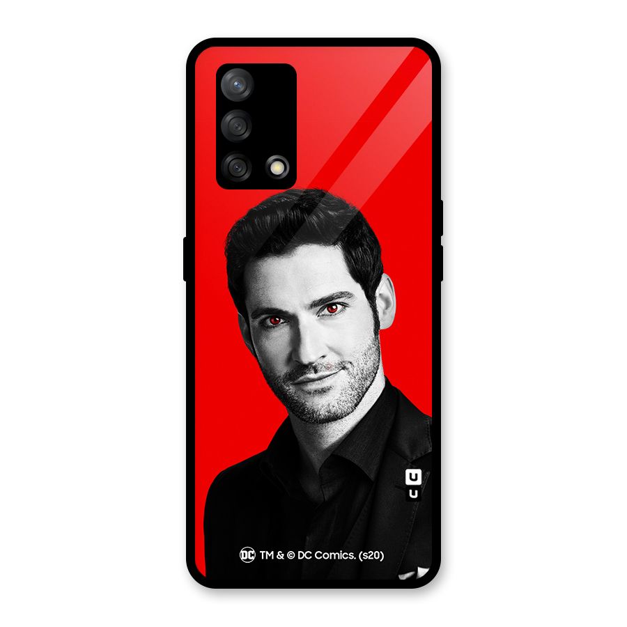 Lucifer Devil Smile Glass Back Case for Oppo F19
