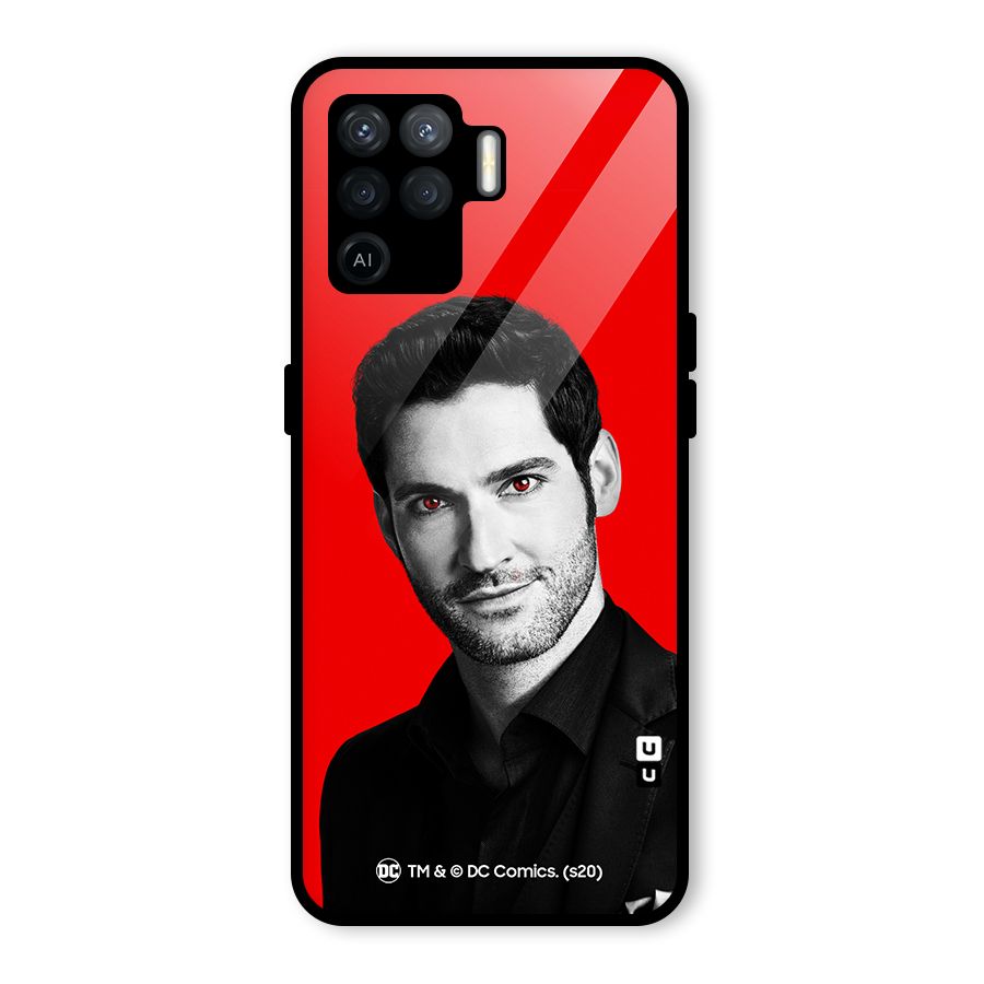 Lucifer Devil Smile Glass Back Case for Oppo F19 Pro